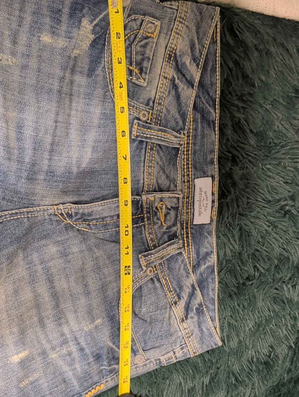 Aéropostale Medium Wash Denim Bermuda Shorts